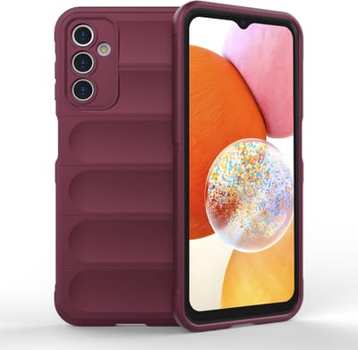 Hoesje geschikt voor Samsung Galaxy A14 4G/5G - Techsuit Magic Shield Silicone Back Cover - Bordeaux