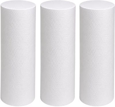Piepschuim vormen - cilinder - 3x - D15 x L40 cm - styropor hobby / DIY vorm - basis knutselfiguren