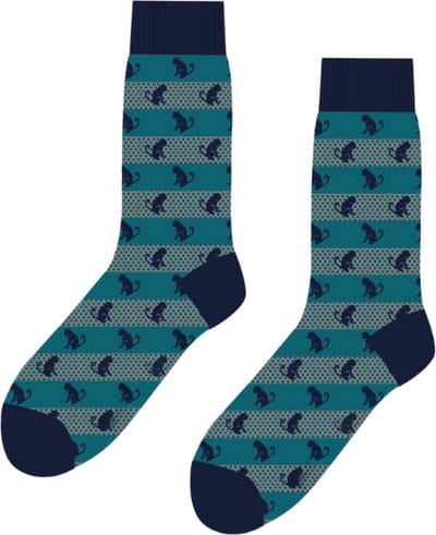 SQOTTON® - Naadloze sokken - Monkeys - Maat 41-46