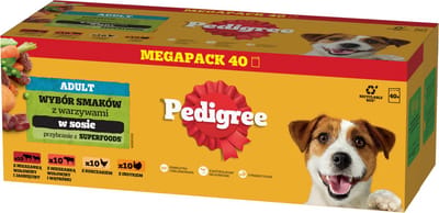 Pedigree - Wybór Smaków Serie - Volledig Natvoer voor Honden - Met Superfoods - Diverse Smaken
