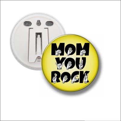 Button Met Clip 58 MM - Mom You Rock