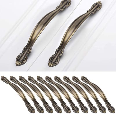 MTTproducts - Deurgrepen - Antieke Bronzen Handgrepen - Duurzaam en Sterk - Zinc Legering - Decoratieve Deurgrepen voor Interieur - Geschikt voor Kastd...