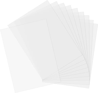 20 Mylarbbladen 30,5x21,7 cm Transparant Kunststof Vellen Snijden Sjablonen Doe-Het-Zelf Snijden