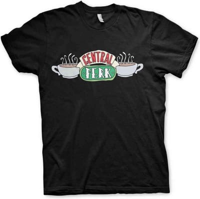 Friends Heren Tshirt -S- Central Perk Zwart