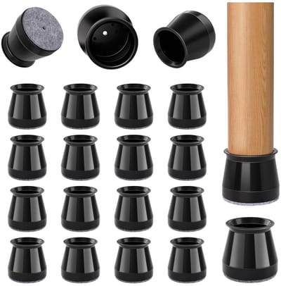 Omgoods- Stoelpootbeschermers 32 Stuks - Siliconen/Rond - Viltglijders - Voor Hardhouten Vloeren - Antislip - Geschikt voor Pootdiameters 23-32 mm - Meubelpootbeschermers