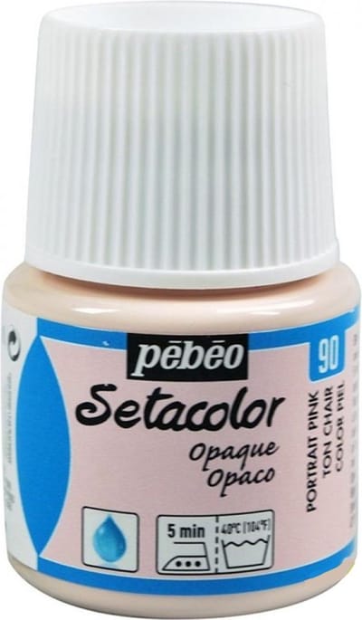 Pébéo Setacolor Lichtroze / Beige Textielverf - 45ml textielverf voor donkere en lichte stoffen