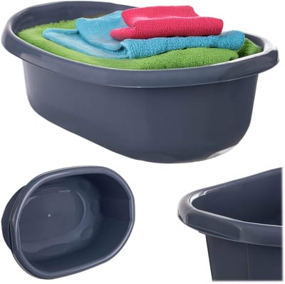 Lavare badkamerkom met handgrepen 12L donker essenhout