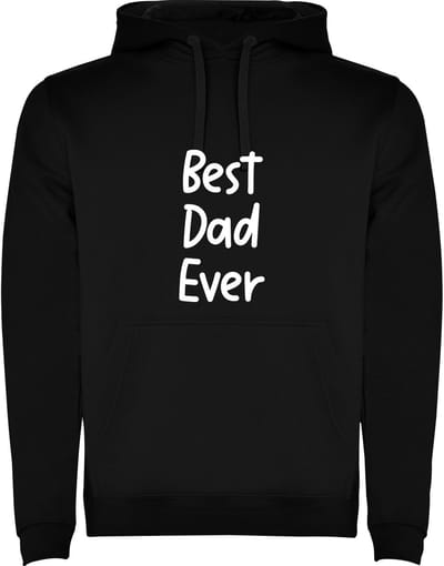 Zwarte hoodie De allerbeste Vader / Papa - Best Dad Ever Maat M