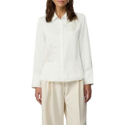s.Oliver  Blouses Offwhite Size: 40 | Blouses Outlet | Dames | Wit