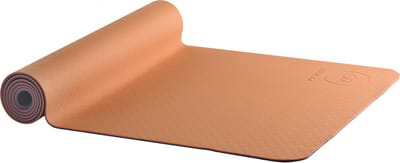 AKO Yin-Yang Earth Dubbelzijdige Yogamat - 6 mm dik - 61x183cm - Oranje/Paars