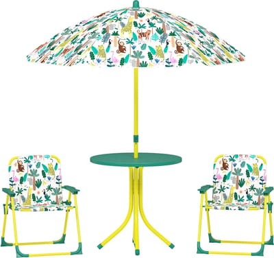Aiyaplay Kindertuinset-Staal, kunststof-49,5L x 49,5B x 50H cm-Groen