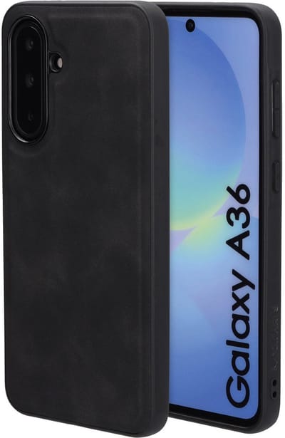 Mobiparts Classic Backcover geschikt voor Samsung Galaxy A36 Graphite - Zwart - MagSafe