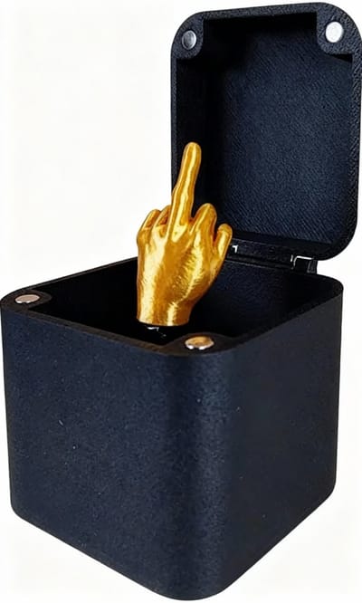 Fop Kado Fuck You - Middelvinger - Cadeau - Doos - Grap - Kadootje