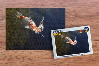 Puzzel Twee koi karpers in het water - Legpuzzel - Puzzel 1000 stukjes volwassenen