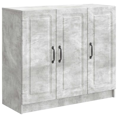 vidaXL - Dressoir - Betongrijs - 89 - x - 34,5 - x - 77 - cm - Bewerkt - hout