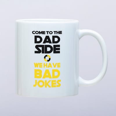 'Come to the Dad Side' Mok - Grappige Star Wars Parodie Vader Mop Beker - 330 ml - Vaderdag & Verjaardag Cadeau voor Papa's