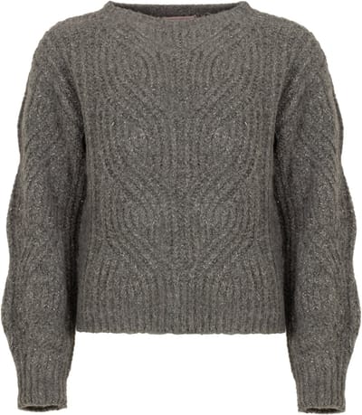Freebird - Trui Grijs Freebird Pull Grijs Kathleen Kn-lurex-cable-25-3