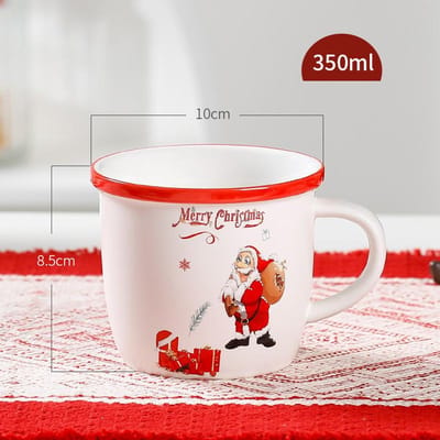 Leuke Cartoon Kerst Keramische Beker Koffiekop Santa Mok Creatieve Waterbeker 350