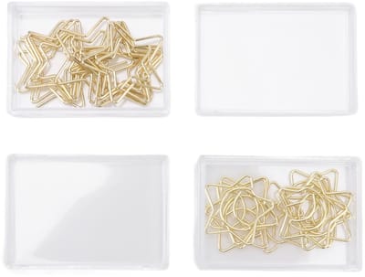Dailygoods- Paperclips Gouden Ster/Maan - 100 Stuks - Lichtgewicht - Antislip - Metaal - Unieke Vorm - Documentclips