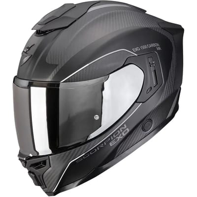 Scorpion EXO-1500 Carbon Mundi Matt Black Silver - Integraalhelm - Maat XXL - Motorhelm - ECE 22-06 gekeurd
