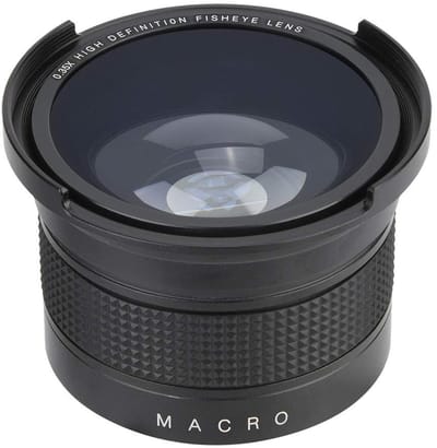 Dailygoods- Groothoeklens 0,35X - Fisheye-lens - Waterdicht - Krasbestendig - 52 mm - Inclusief Opbergtas - Camera Lens