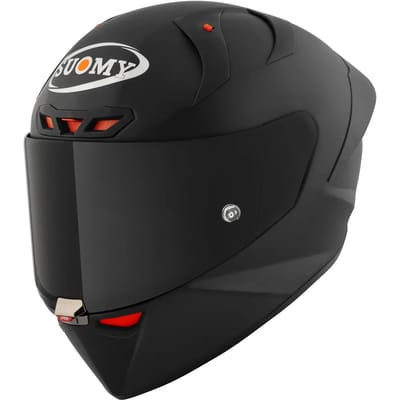 Suomy S1-XR GP Plain FIM E06 Mat Zwart Integraalhelm - Helm