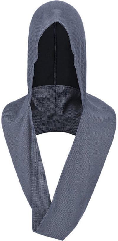 Verkoelende handdoek met capuchon – 75 x 48 cm – U-vormige verkoelende wikkel voor hoofd en nek – Snel verkoelende, sneldrogende sportkoelhanddoek met UV-bescherming – Unisex – Geschikt voor yoga, sport, fitness en strandactiviteiten