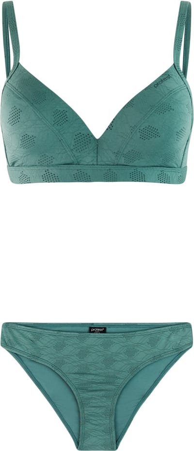 Protest PRTGlazy - Bikini set Dames - B&C&D-cup - Vaste vulling - Gespsluiting - Medium dekking - Groen
