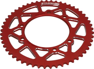 Stage6 achtertandwiel Senda, Rieju MRT, Yamaha DT 53 tands rood