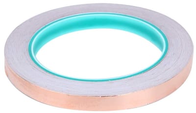 Dubbelzijdige geleidend koperfolie tape 10mmx20m voor elektromagnetische afscherming en knutselen