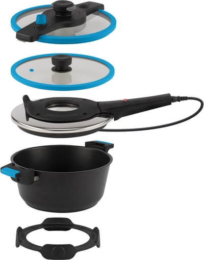 Remoska® Tria Blue 3-in-1 Bak-, Kook- en Stoofpan