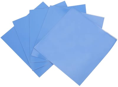 Allecto - Thermal Pad - Hoogwaardige warmtegeleiding - 100x100x0.5mm - Siliconen - Geschikt voor CPU en GPU - Blue
