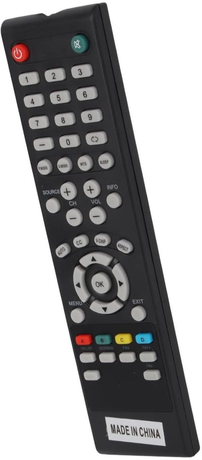 Allecto - Afstandsbediening - TV-afstandsbediening - Compact ontwerp - Energiebesparend - Meer dan 8 m bereik - Handig voor t...