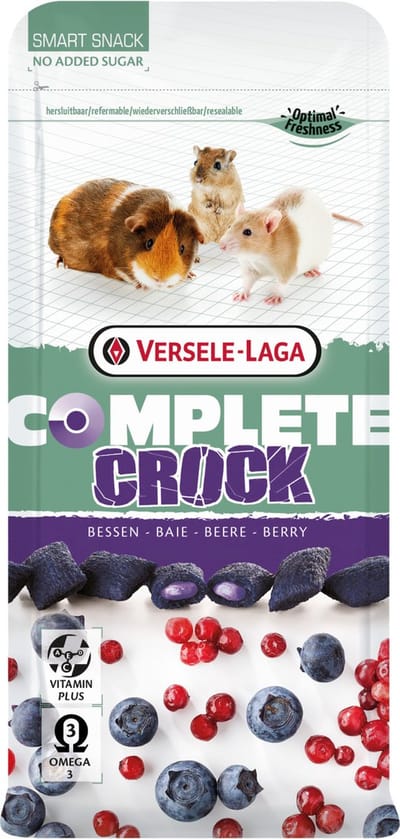 Versele-Laga Complete Crock Berry - Knaagdiersnack - Bosbessen 50 g
