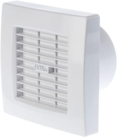 Badkamer Ventilator 100mm met Vochtigheidssensor en Nalooptijd