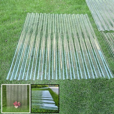 Glasvezel Golfplaten - Dakbekleding Platen - Kassen en Wanden - Gemakkelijk Snijden Rollen - 1 mm Dikte - Transparant