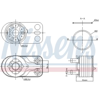 Olie radiator NISSENS 91422