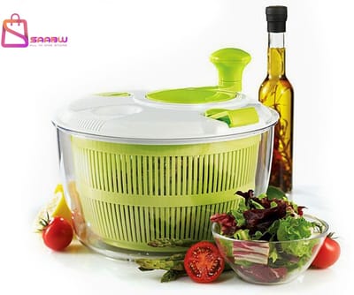 Slacentrifuge – 5L Groente Dehydrator & Kruiden Zeef – Met Draaimechanisme en Sluitdeksel – slazwierder – sla centrifuge – sladroger - 28231