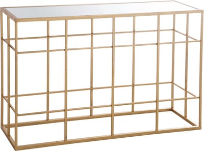 J-Line console Spijlen - metaal/glas - goud