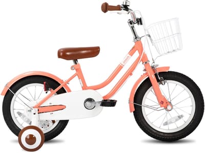 STITCH Bubble Kinderfiets Meisjes - 12 inch - Roze - Met Mandje