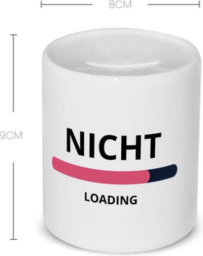 Akyol - nicht loading Spaarpot - Nicht - ochtendkoffie laden - verjaardagscadeau - verjaardag - cadeau - cadeautje voor nicht - nicht artikelen - kado - geschenk - gift - 350 ML inhoud