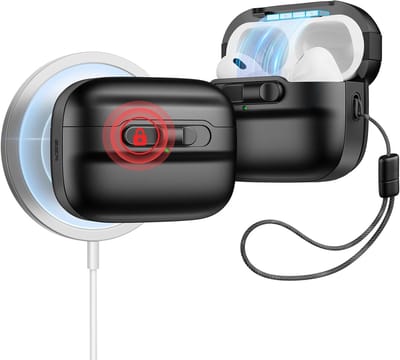 Hoofdenbeschermhoes voor AirPods Pro 2e generatie - Volledige valbescherming en MagSafe compatibel