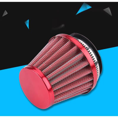 Filtre à air 44 mm pour quad, kart, scooter, cyclomoteur, Gy6 150 cc (rouge) rouge