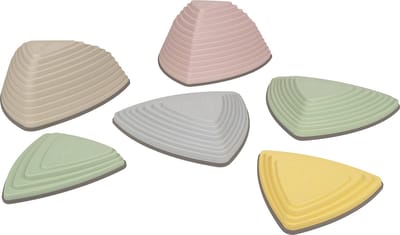 KiddyMoon Balancing Stones Voor Kinderen 6 Stuks Babies Hilltops Om Balans te Bevorderen Motorische Vaardigheden En Coördinatie Stepping Stones Voor Peuters Bevordert Antislip