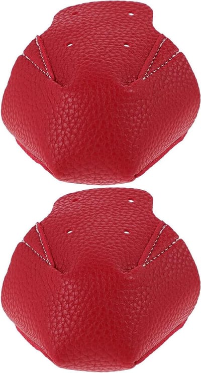 Teenbeschermers Schaatsen - Schoenbeschermers Rolschaats - Bescherming Slijtage - Schokabsorberend PU - 10x9x9 cm - Rood