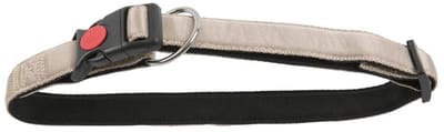De-Tail Halsband Nylon met zachte voering en snelsluiting 25 mm x 50-65 cm Beige