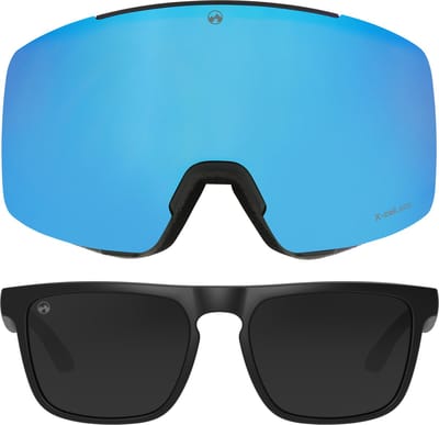 MowMow LOCAL Skibril Heren L/XL + Extra Lens + Zonnebril – Magnetisch – Bio-Frame - R-Strap - UV400