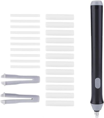 Automatische Elektrische Gum voor Tekenen en Schetsen, Inclusief 20 Navullingen, Draadloze Pen, Zwart