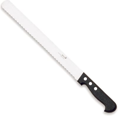 Déglon Taartmes – Halvemaanvormige Karteling – Roestvrij Staal – 30 cm – Zwart