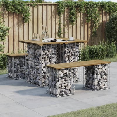 vidaXL - Tuinbank - schanskorfontwerp - 100x70x72 - cm - geïmpregneerd - hout